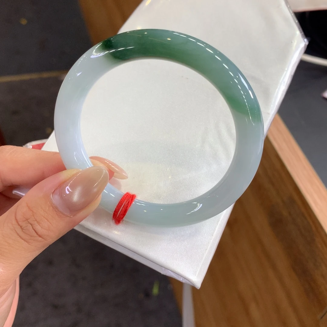 翡翠未镶嵌手镯天然Ａ货翡翠55/56