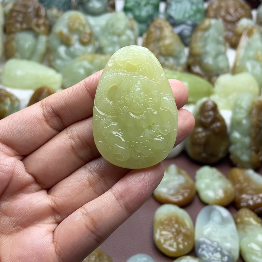 ~***~和田玉未镶嵌颈饰