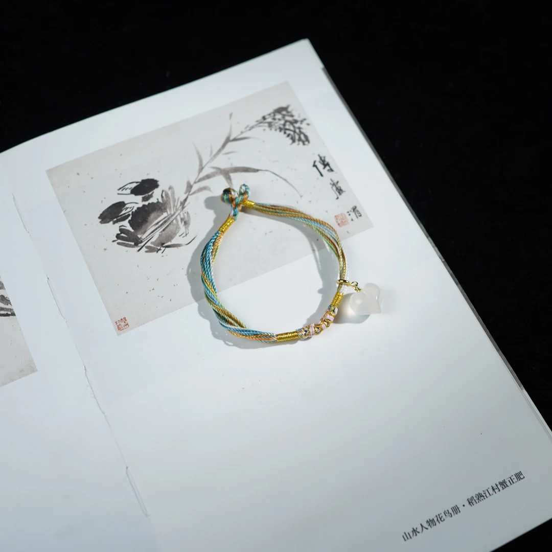 【彩绳】玛瑙玉髓*手串*合金