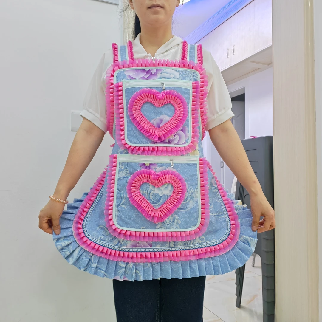 贵州新款围裙爆款厨房专用时尚可爱防尘防污工作服自产自销