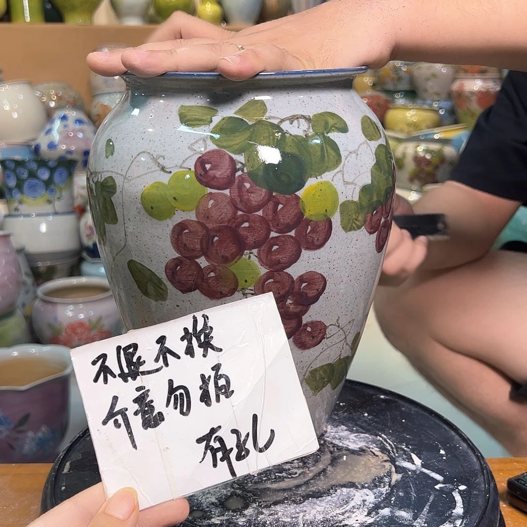 景德镇陶瓷花盆瑕品987