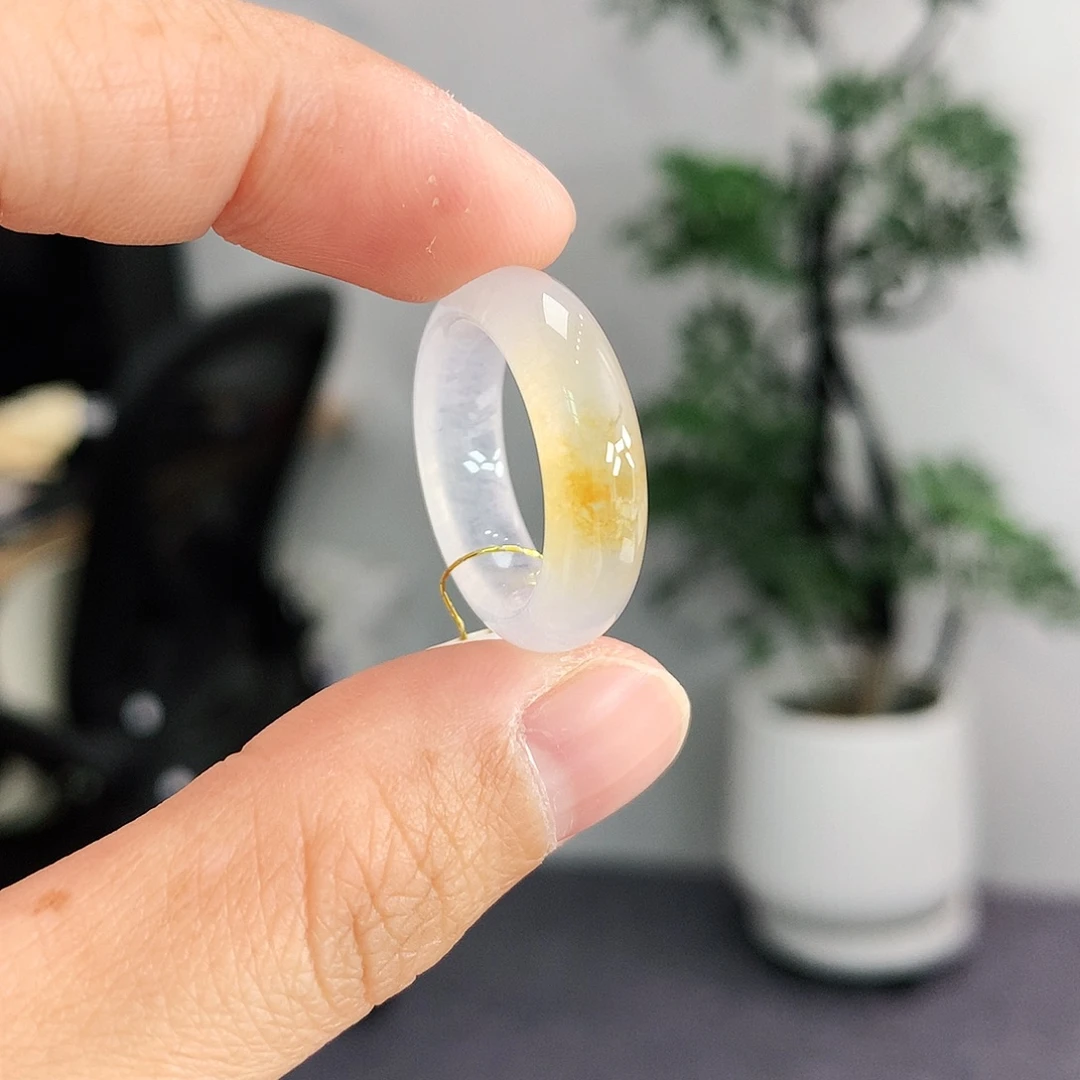 翡翠未镶嵌戒指13号