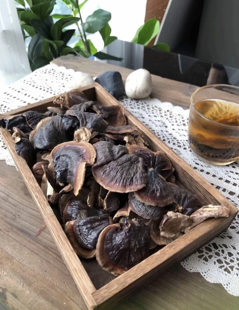 【野山记】小金边灵芝现收山货枸杞金边灵芝枸杞煮水煲汤D8