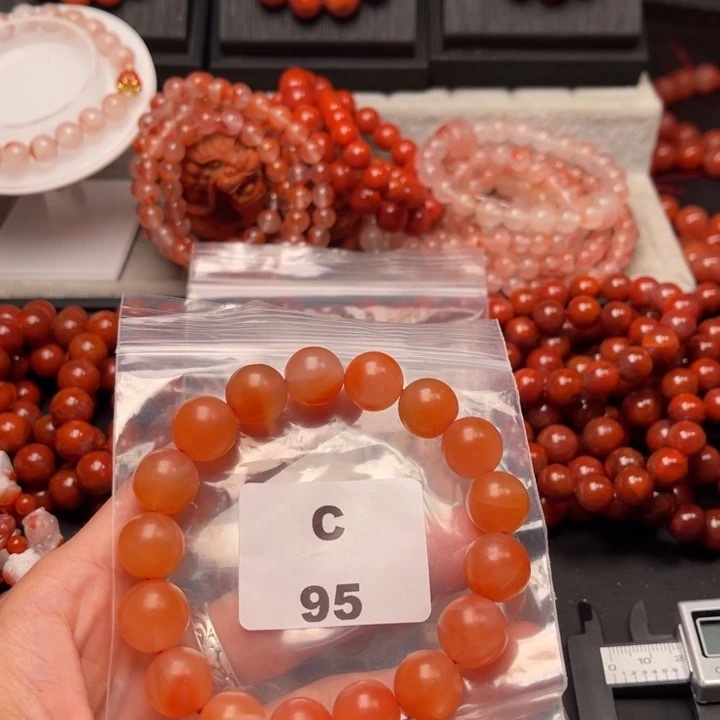 南红玛瑙未镶嵌多样性发货默认微瑕称重13mm