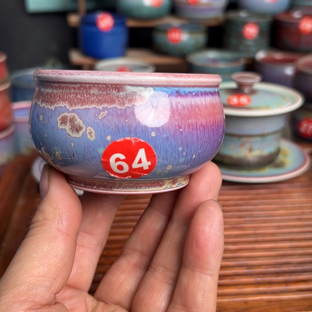 手工制作钧窑茶器