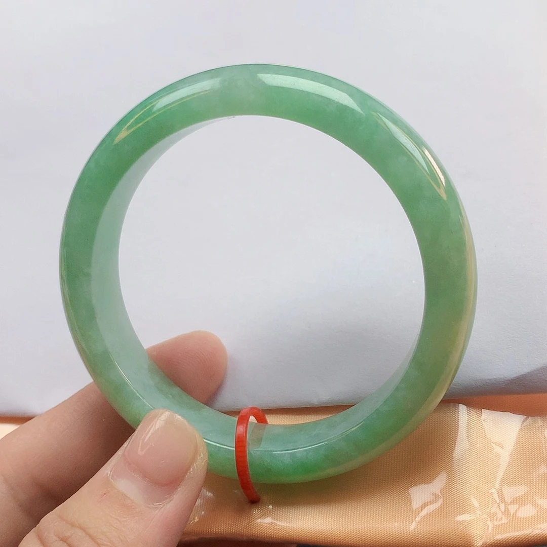 翡翠手镯未镶嵌54圈600123