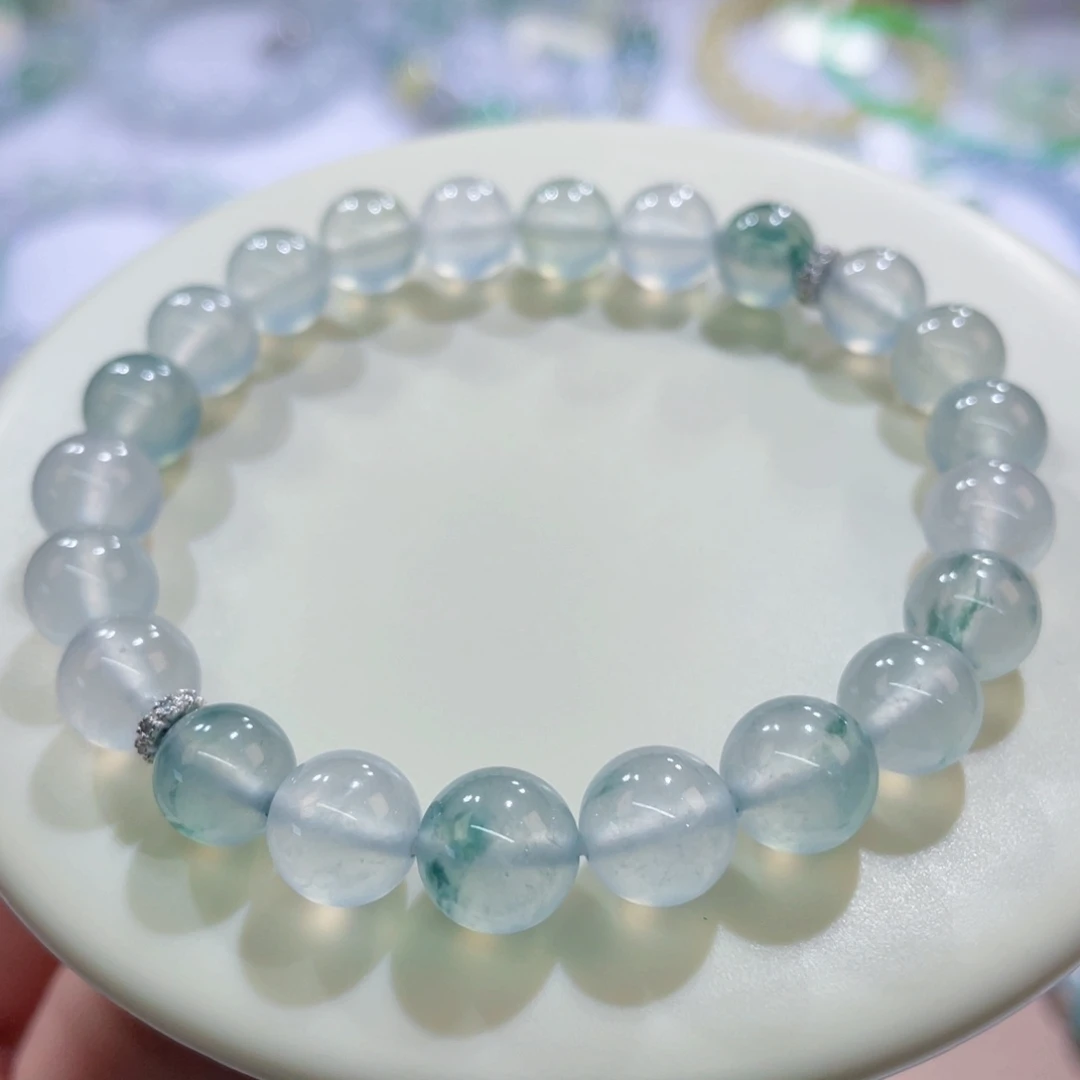 未镶嵌手链翡翠高冰玻卡7.8-8.8