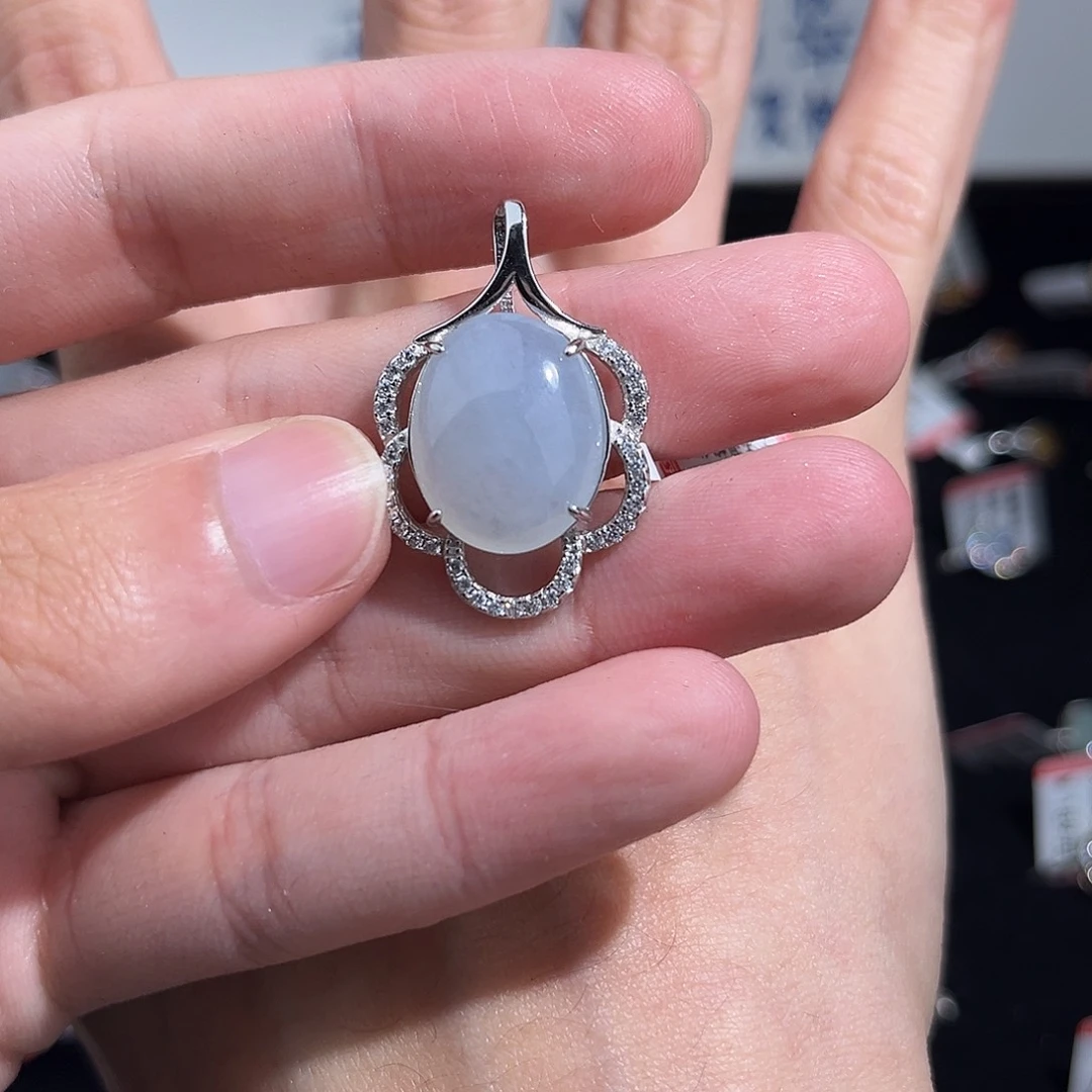 翡翠颈饰银S925镶嵌bjjik