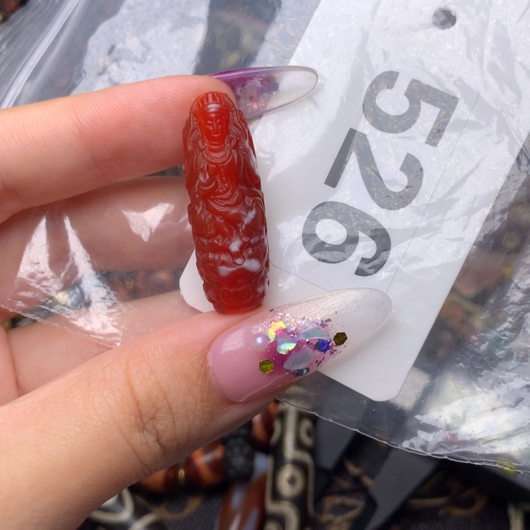 玛瑙/玉髓未镶嵌发一个