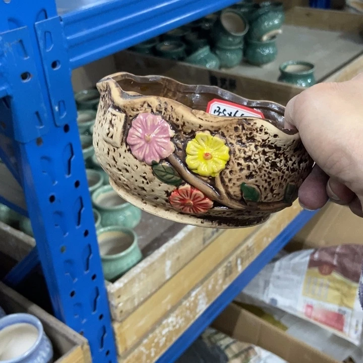 陶瓷花盆单场满9.9发13.5*6.5