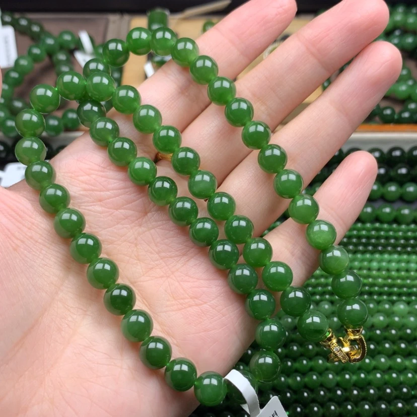 【闪购商品】颈饰未镶嵌和田玉（碧玉）8
