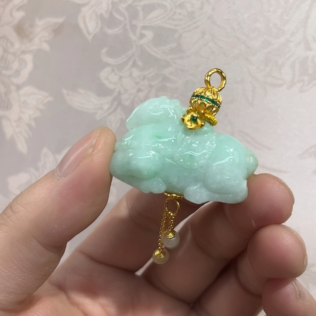 翡翠合金吊坠(不含链)国风