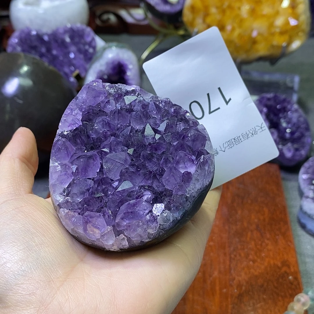 珠宝半成品紫晶未镶嵌