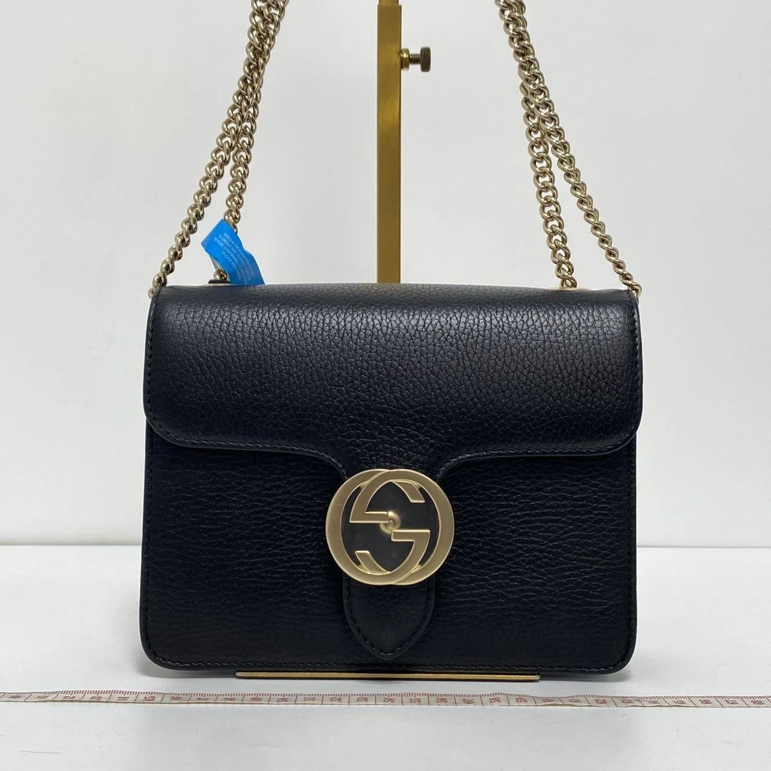 95新 GUCCI/古驰 唐唐专属  古驰黑金风琴大号 THHZ2666