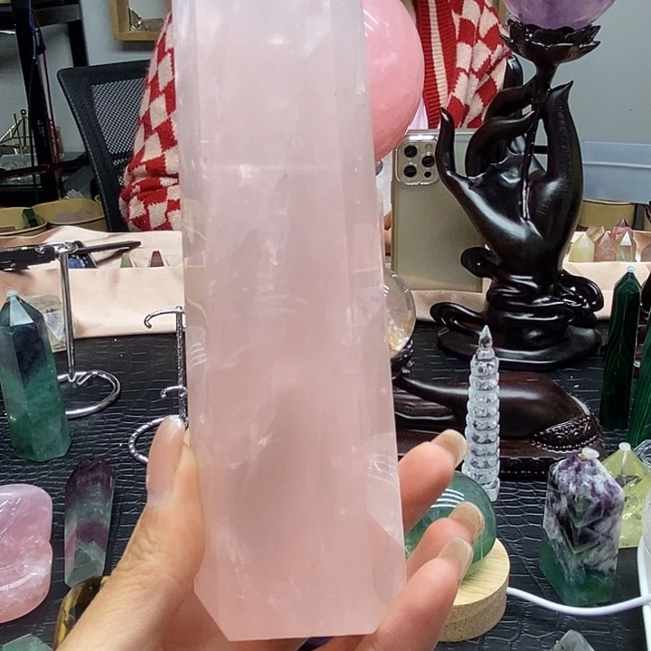 水晶珠宝半成品未镶嵌鱼***颗粉晶