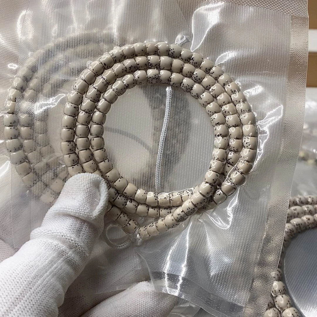 星月菩提吊坠原白直切河豚长串65
