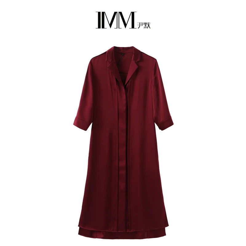 尹默腰后宽带连衣裙