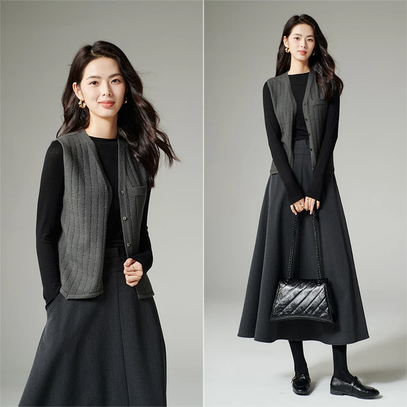 【新品】2025百搭上衣针织马甲女25062472