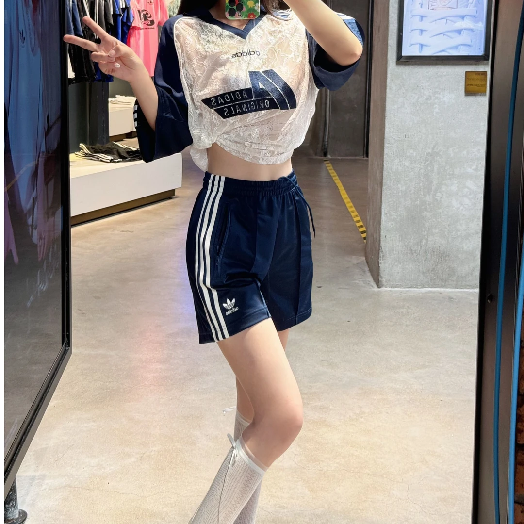 Adidas三叶草ADICOLOR FIREBIRD SHORTS 复古穿搭运动短裤JW5045