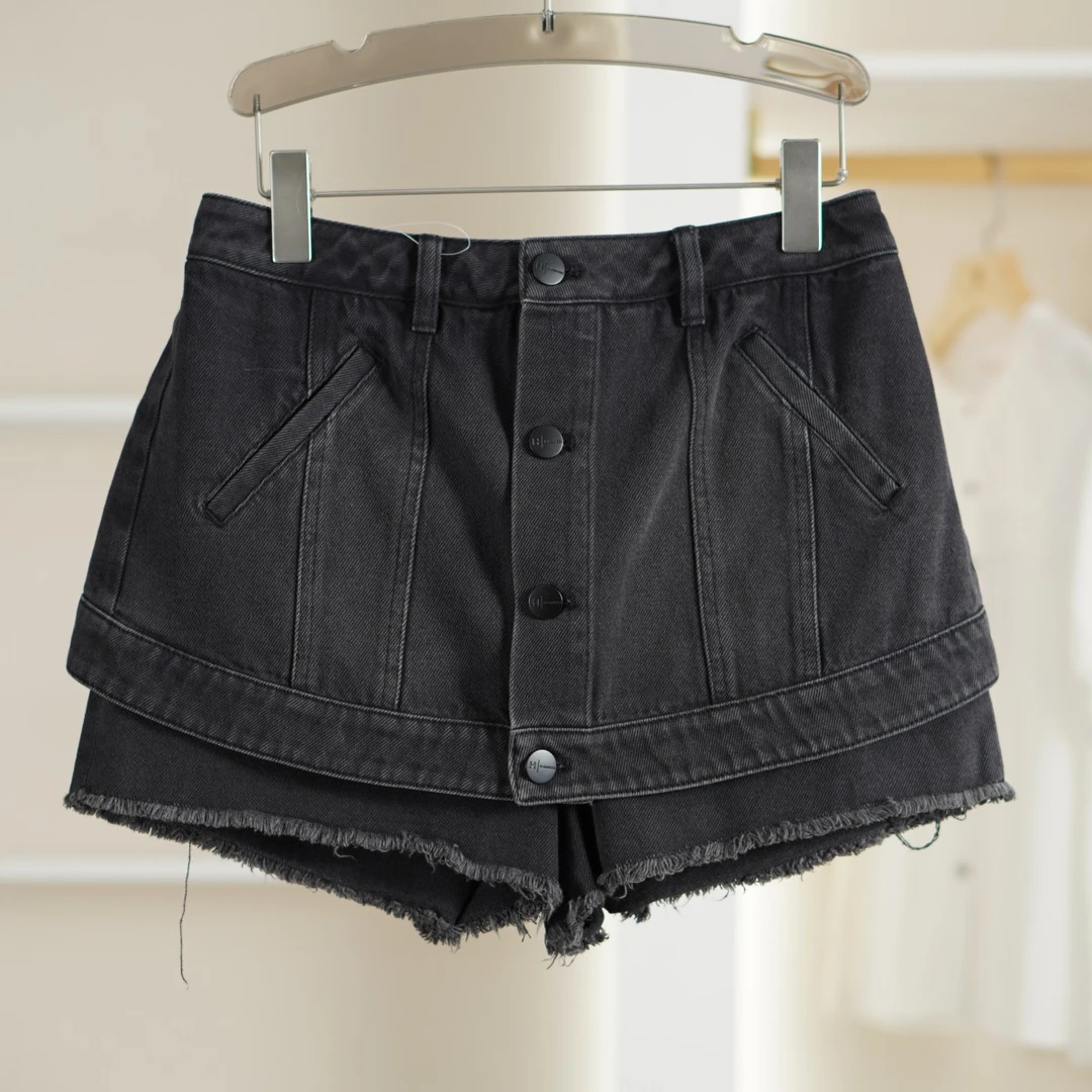 麦迪尚品【H】5040112 夏季简约牛仔短裤品牌撤柜 D3组