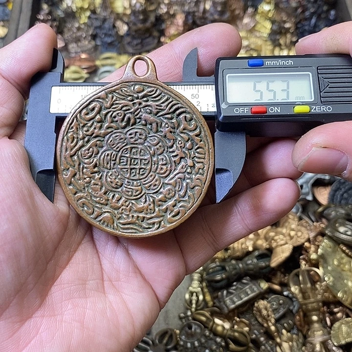 藏传紫铜愤怒猫头鹰