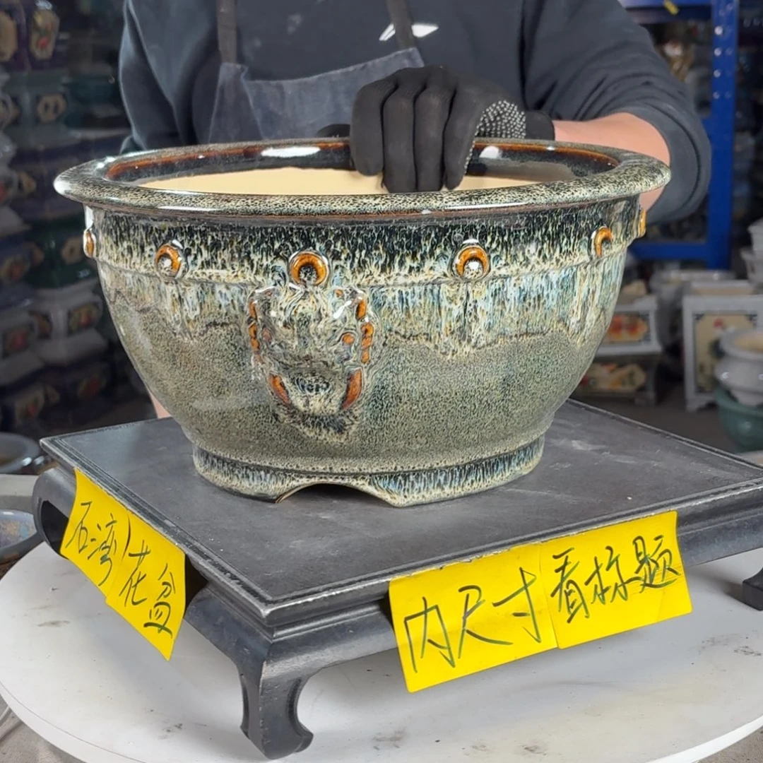 一风堂石湾花盆 内26*15