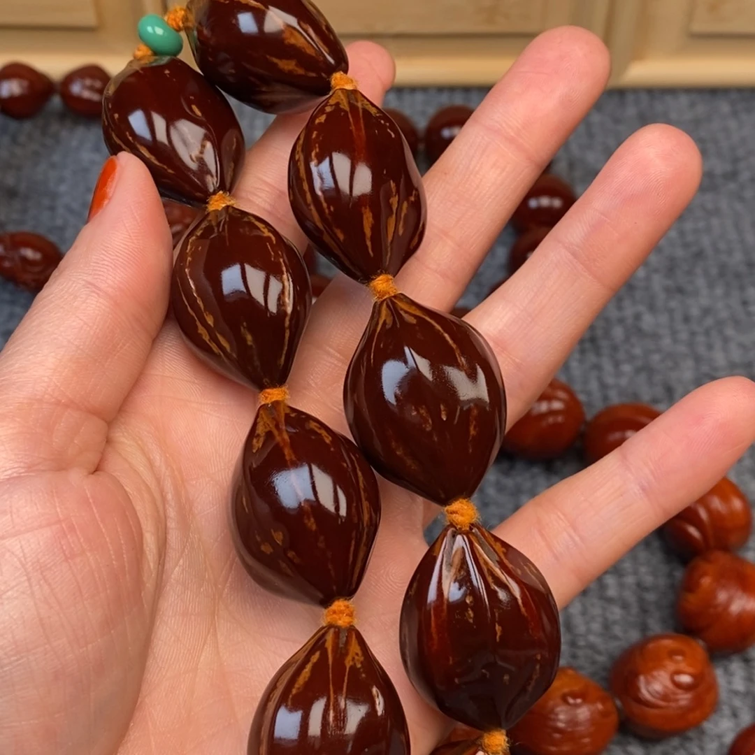 @***禅手串/手链橄榄核铁素四花