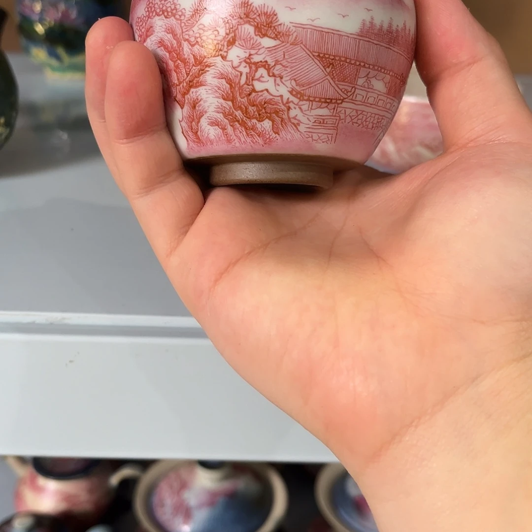 柴烧手工手绘陶瓷