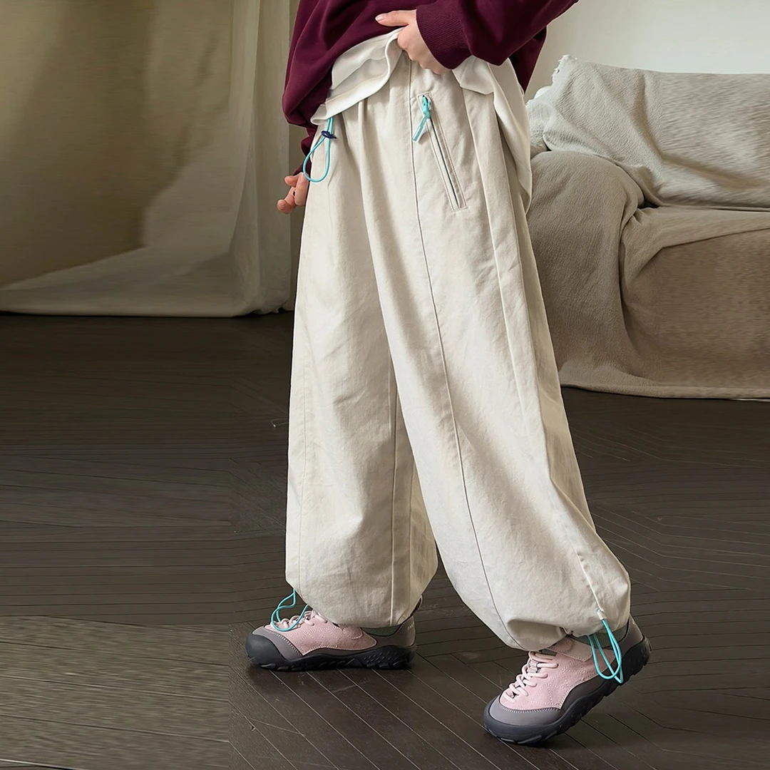 现货「UNO AUTUNNO」【宝藏裤】莱赛尔斜纹棉女中大童长裤GQ1755