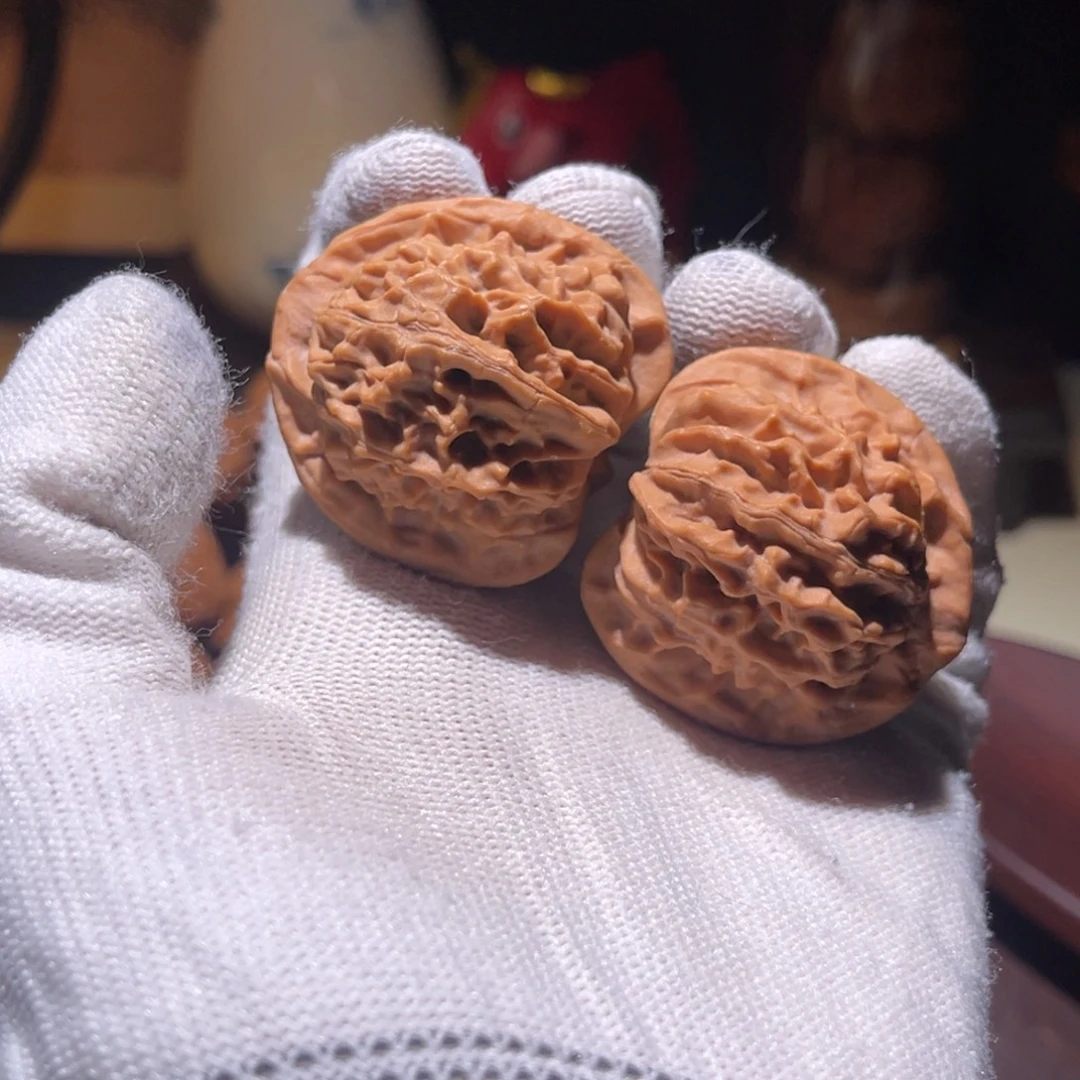 文玩核桃把件38天地虚尖