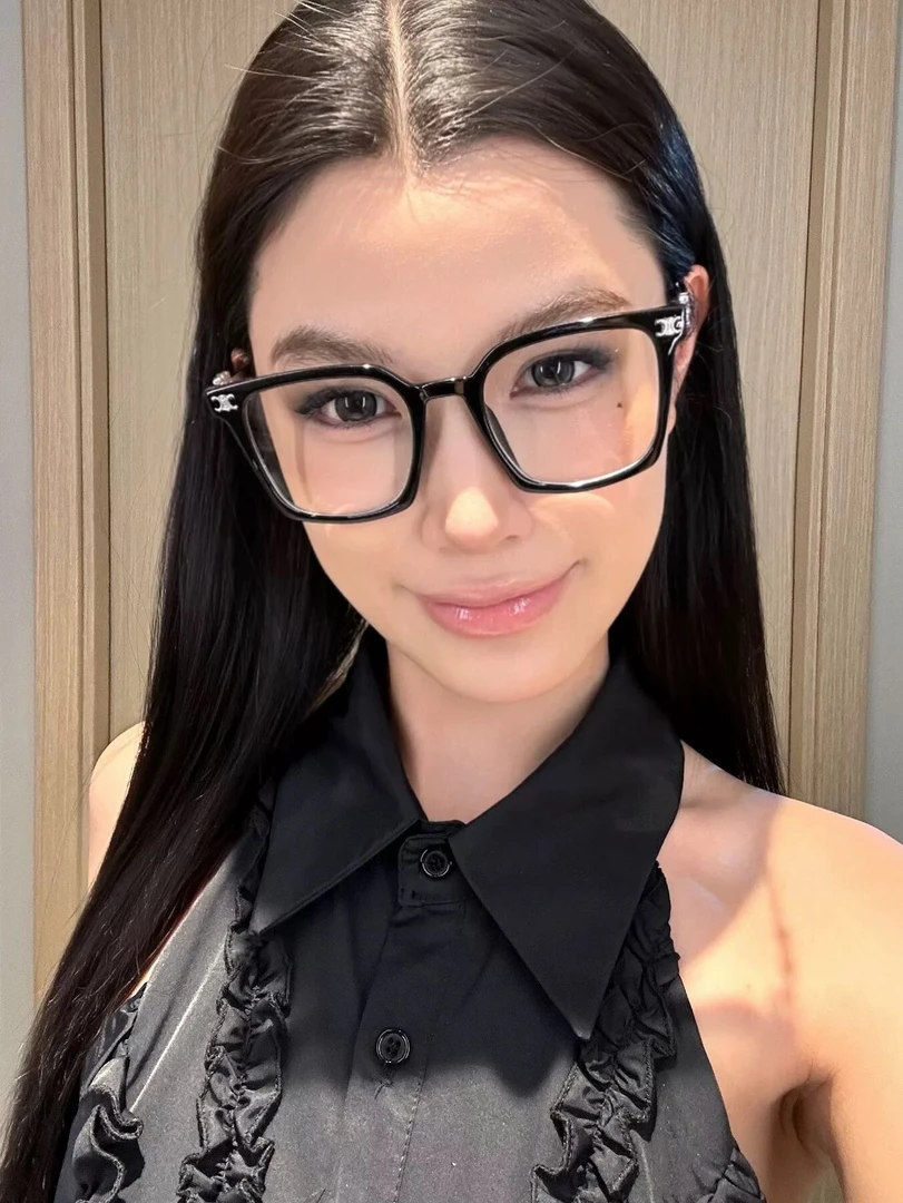 【代莹优选】方形黑色素颜神器眼镜