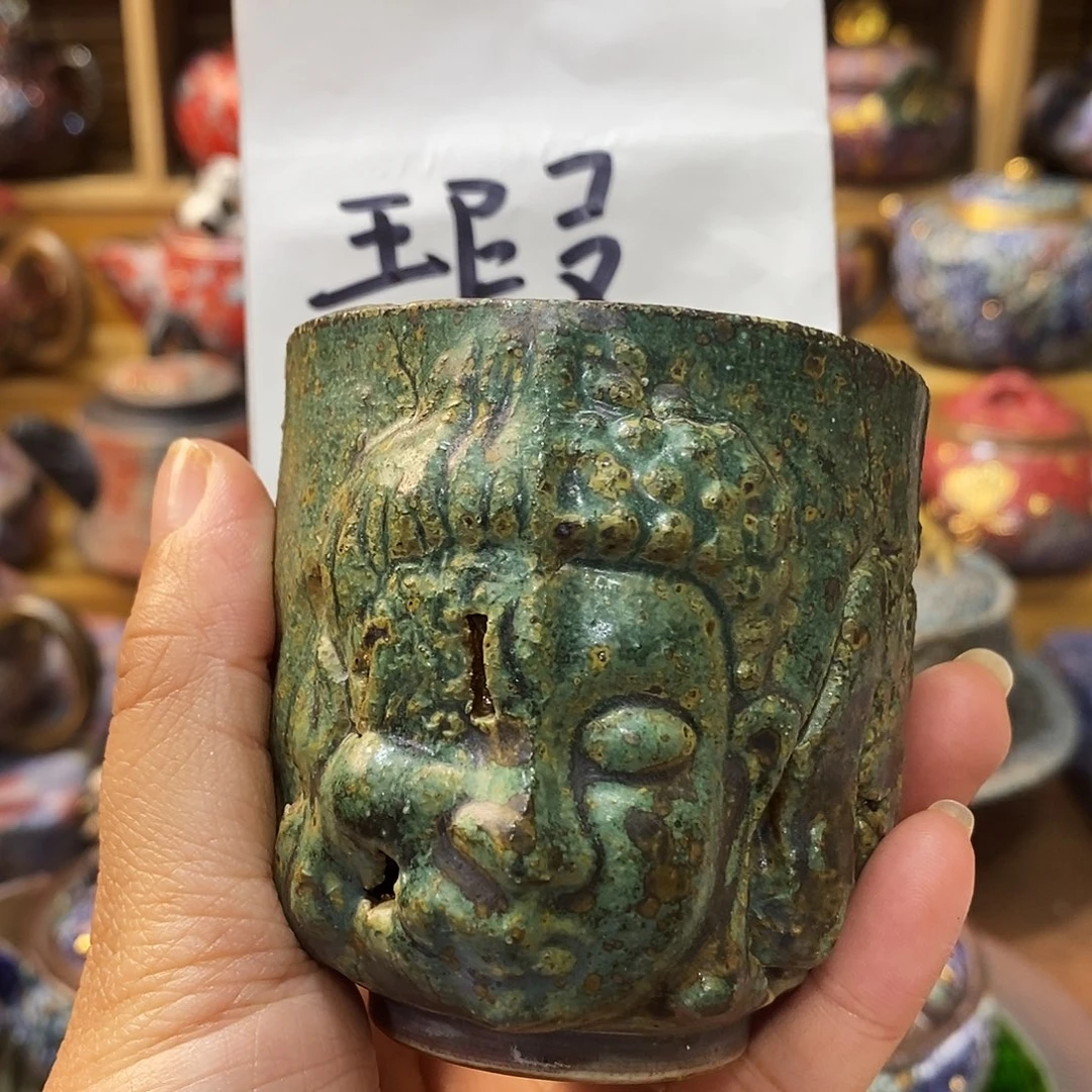 粗陶柴烧志野茶器