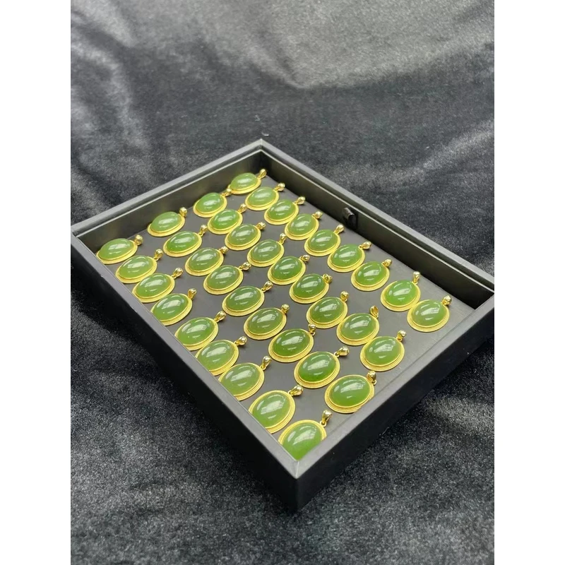 【小耿珠宝】和田碧玉蛋面吊坠/d（多样性发其一）