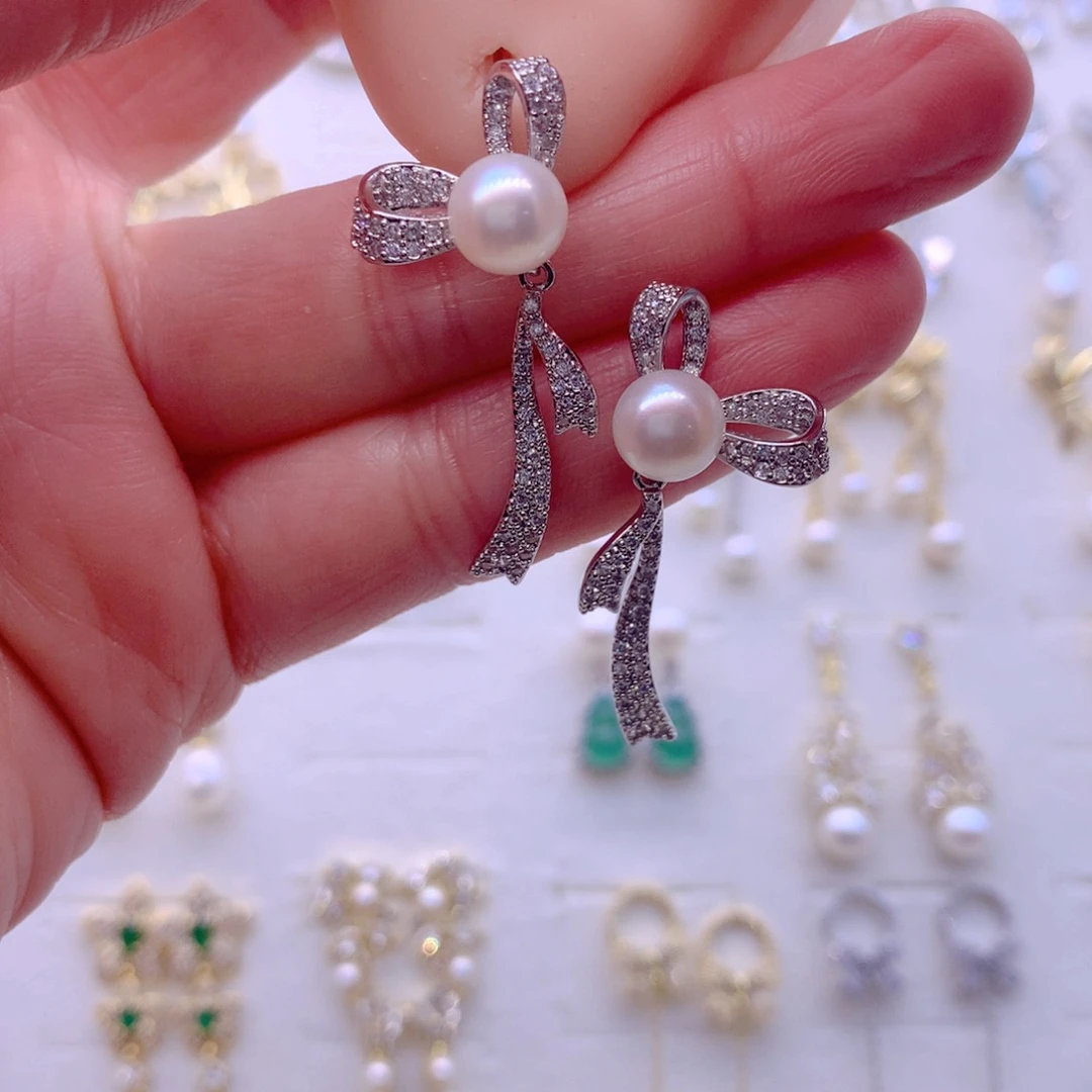 耳饰淡水珍珠合金