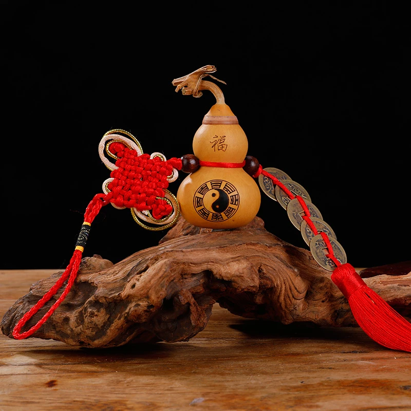 丹茗直发-卫生间厨房定制款天然梨木塞开口葫芦件（4厘米左右）