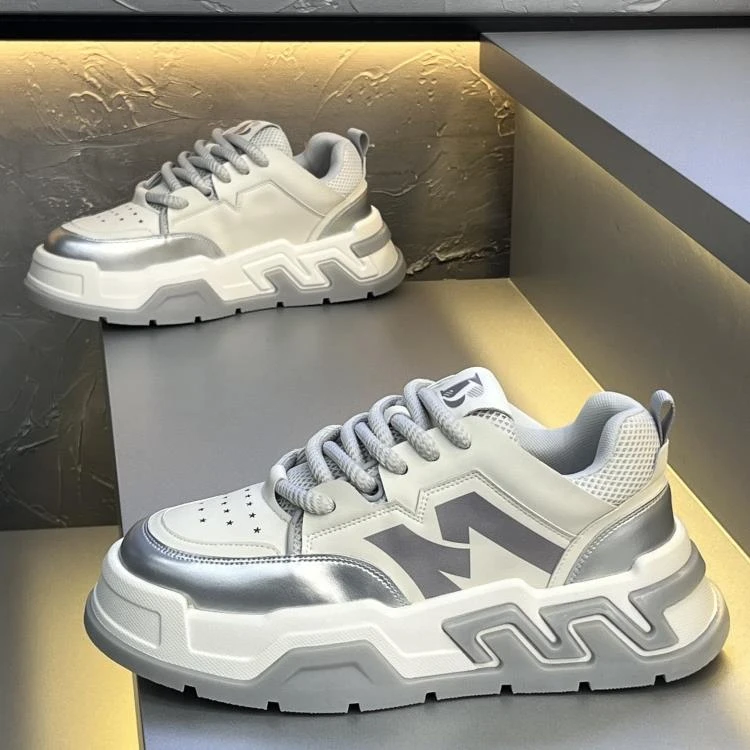 【 WOH ! 官方正品 】欧洲站男鞋2025年秋季新款皮面透气设计感小众