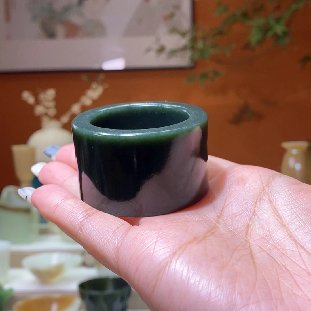 未镶嵌和田玉挂件青玉茶杯拖