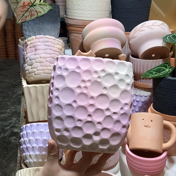 15×16炫彩星空盆 粗陶1个
