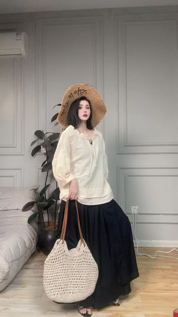 【欧洲站】棉纱慵懒小衫