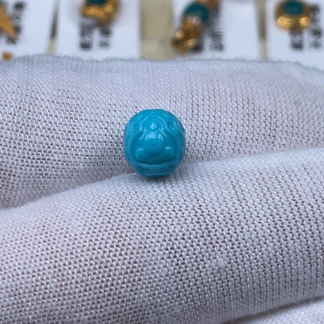 绿松石未镶嵌挂件7.6mm
