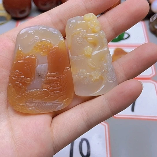 【闪购商品】玛瑙/玉髓未镶嵌珠宝半成品亮*