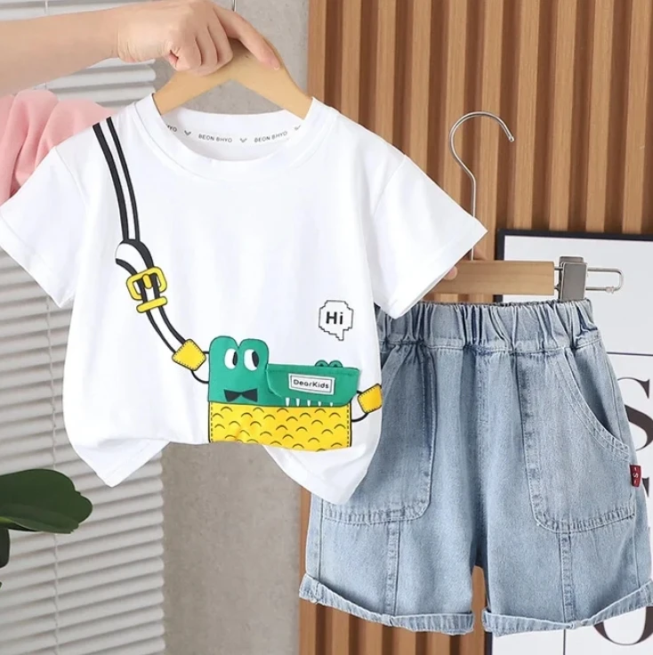 儿童森舒适百搭短袖套装01