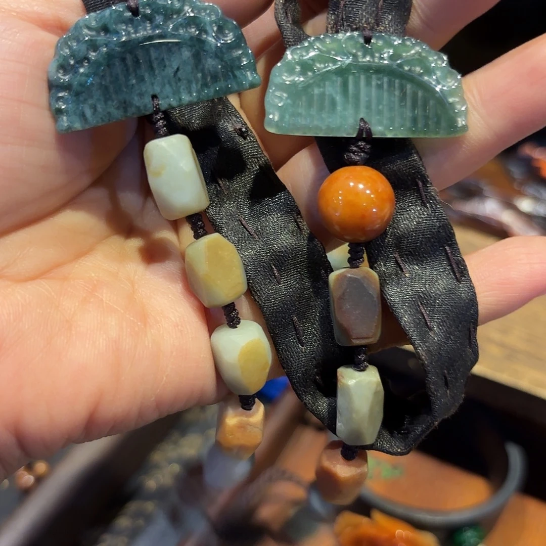 翡翠未镶嵌颈饰原创