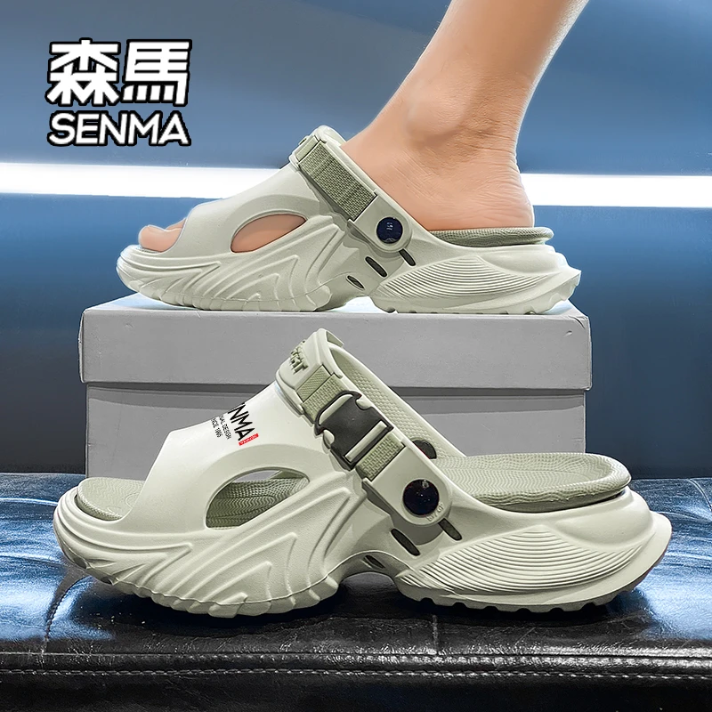 SENMA/森马两穿凉拖鞋男夏季新款厚底踩屎感青少年运动沙滩鞋女款