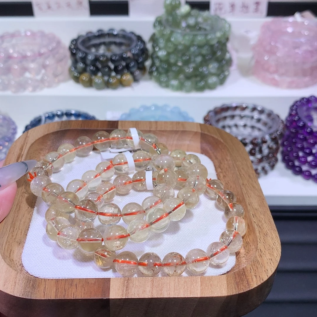 未镶嵌手链水晶黄水阿塞8-9（多样性发其一