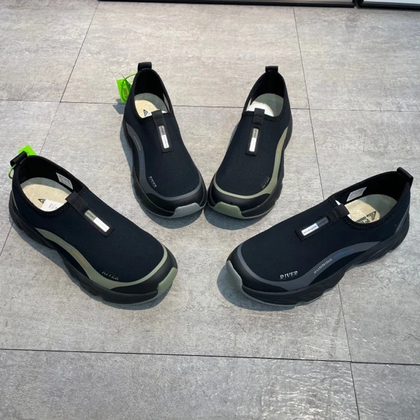 夏季男鞋时尚潮流休闲运动一脚蹬跑鞋透气流行潮鞋标准码