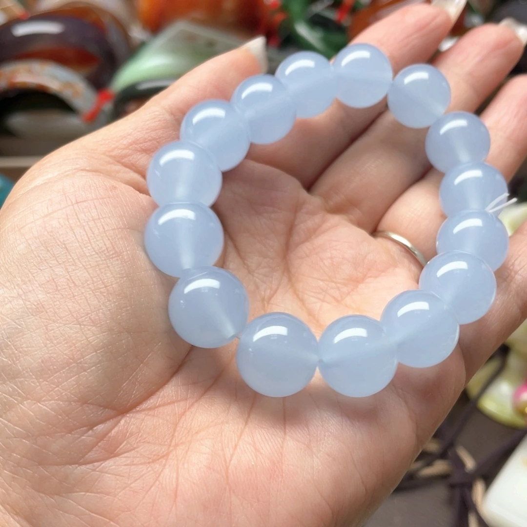 未镶嵌蛇纹石玉手链