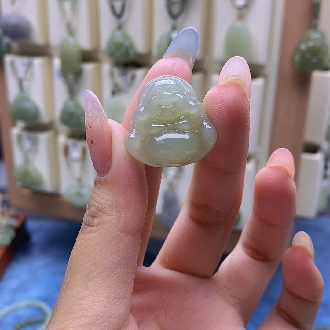 和田玉未镶嵌颈饰F***精