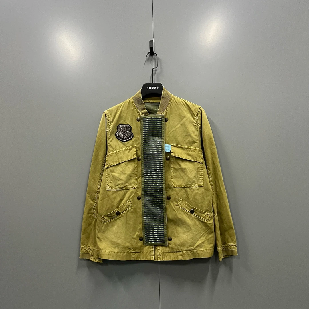 95新 maje jp1214 皮草夫妇 徽章军装夹克 42码 207279