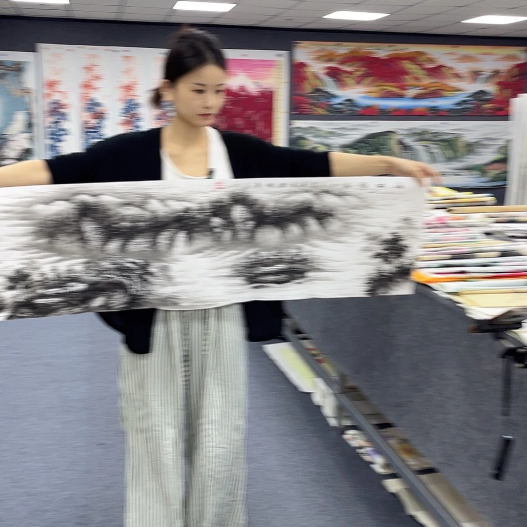 国画作品小姐姐放漏…